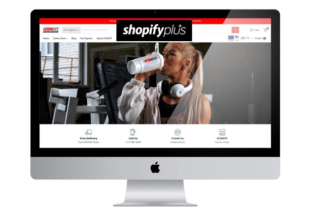 Iconfit Shopify plus e-pood